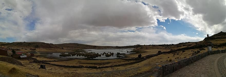 sillustani, cementerio, Perú, Cementerio preincaico, Lago Umayo, paisaje