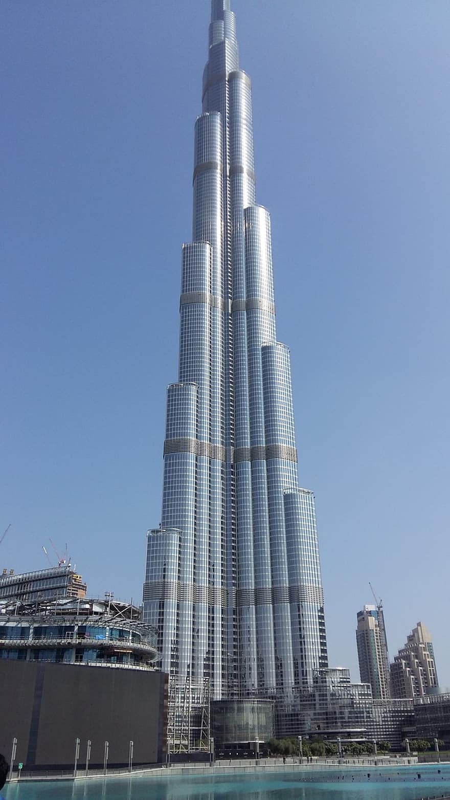 bygning, Dubai, skyskraber, burj khalifa, moderne, rejse