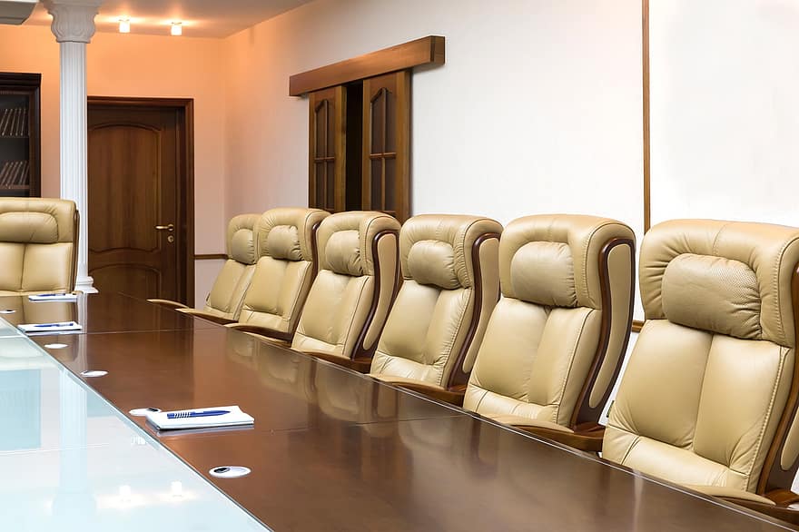 chaises, réunion, séminaire, affaires, confortable, la communication, contemporain, vide, horizontal, à l'intérieur, intérieur