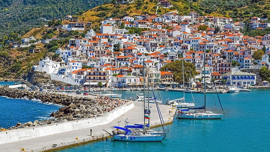Grecia, Skopelos, insulă, insula greceasca, Marea Egee