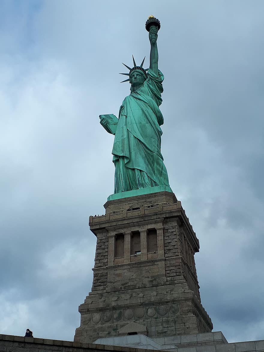 뉴욕, 동상, 자유의 여신상, 기념물, 돔, 미국, 상징