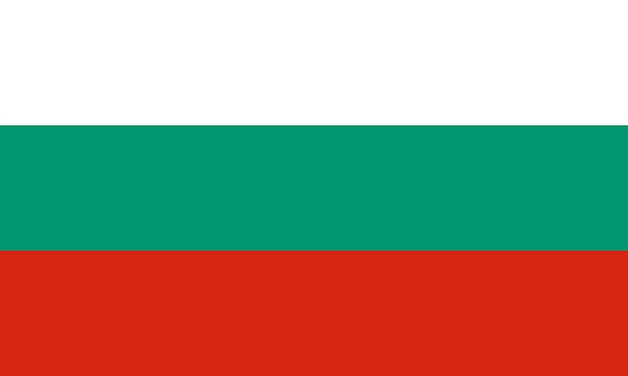 Bulharsko, přistát, vlajka, erb