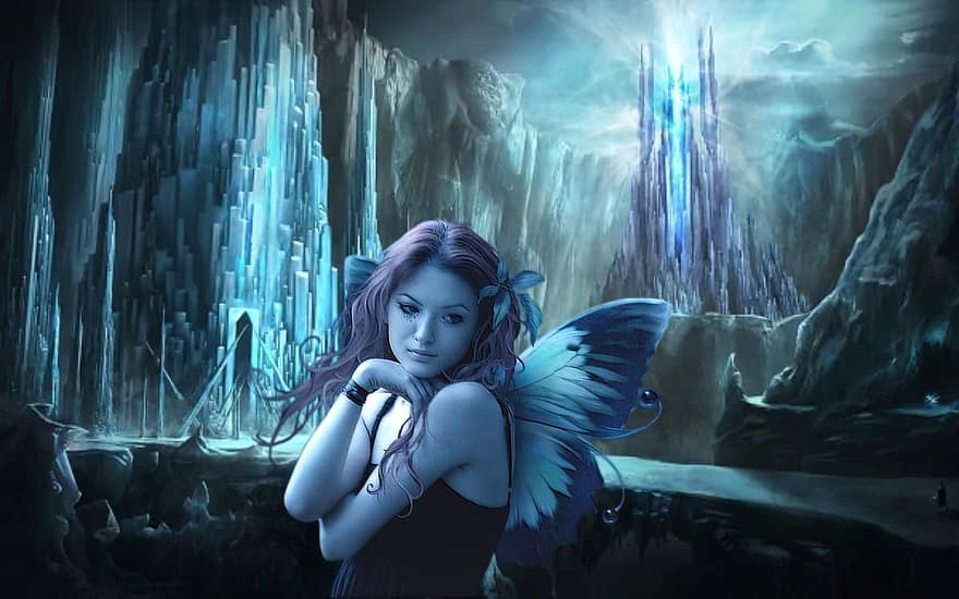 Background, Mystical, Fantasy, Angel, Female, Character, Digital Art