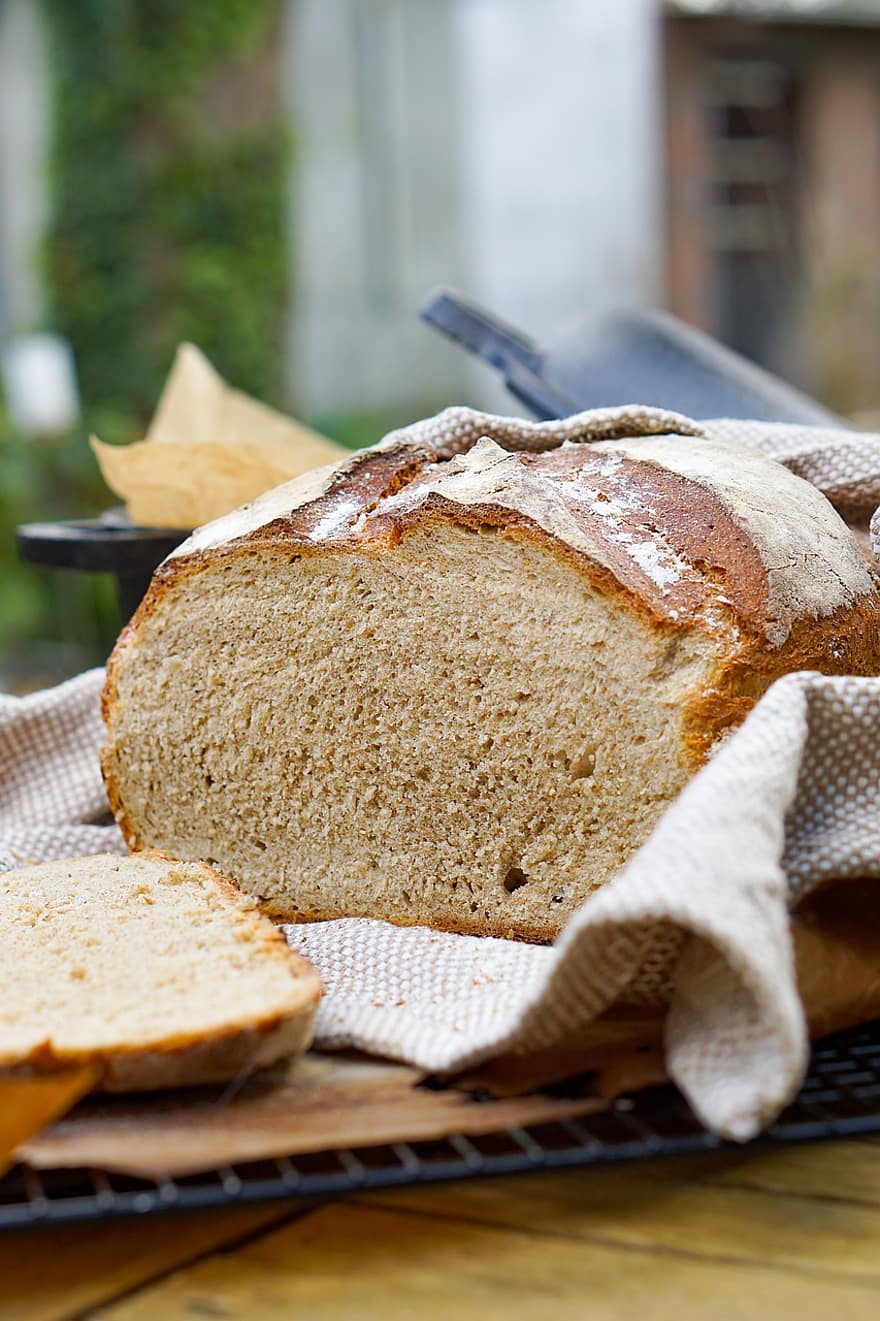 хляб, ръжен хляб, Печен, храна, прясно изпечени, кафяв хляб, пшеничен хляб, селски хляб, хрупкави