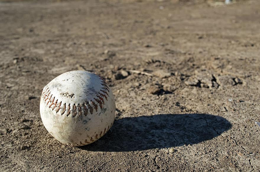 бейсбол, игра в бейсбол, спорт, грязь, бейсбольное поле, бейсбольный бриллиант, игра, швы, Бейсбольные швы, тень, легкая атлетика