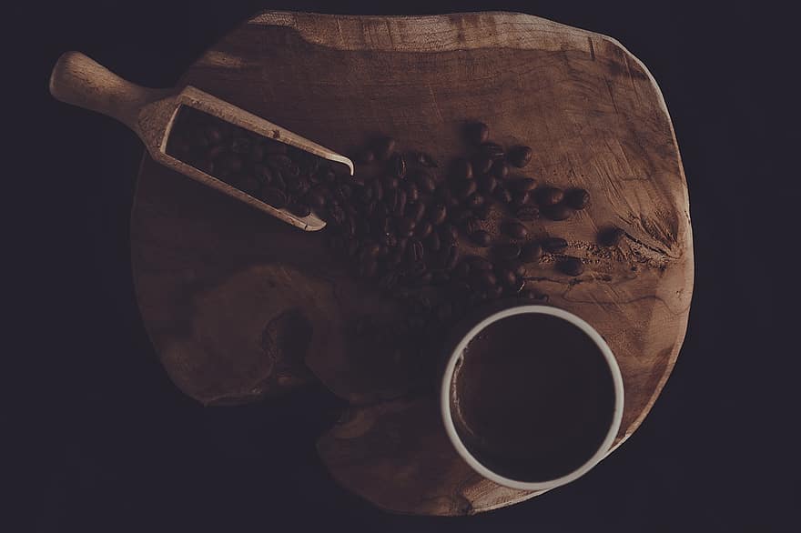 kava, puodelis, gerti, kofeinas, espresso, aromatas, lentelė, pusryčiai, maisto