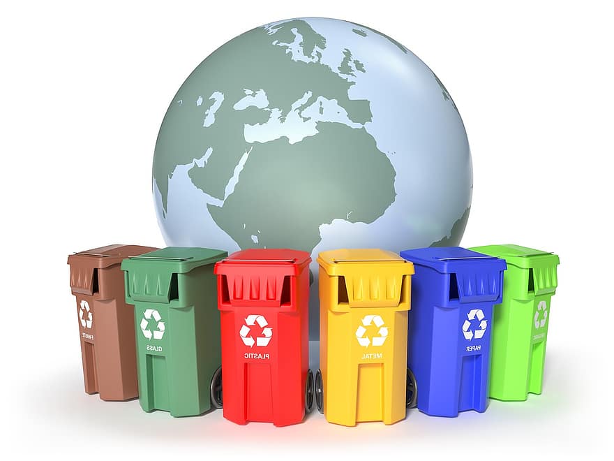 odpadky, výběr, ekologie, svět, problém, planeta, zelená, recyklace, Země, čistý, plastický