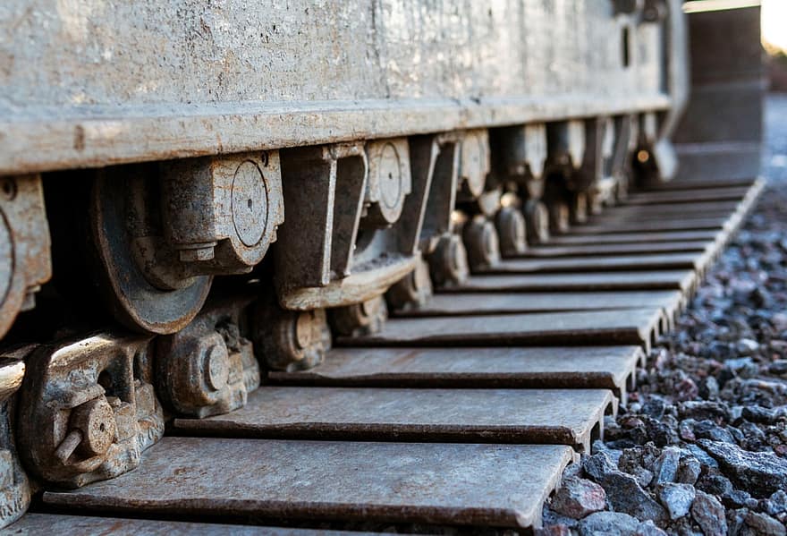 tren, demiryolu, motor, mekanik, demiryolu yolu, sanayi, eski, taşımacılık, metal, çelik, paslı