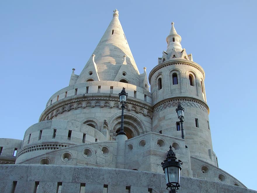 Fishermen's Bastion, Castle Area, Budapest, Hungary, Stoneworks, Building, Architecture, Old, Places Of Interest, Tourism, Structure