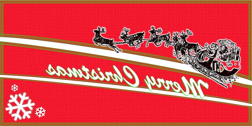 giáng sinh, Ông già Noen, santa, xmas, Giáng sinh vui vẻ, vui vẻ, lễ hội, Thẻ, tuần lộc, xe trượt tuyết, bông tuyết