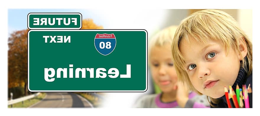 Learn, Child, Forward, View, Road Sign, Traffic Sign, School, Education, Training, Opportunities, Equal Opportunities