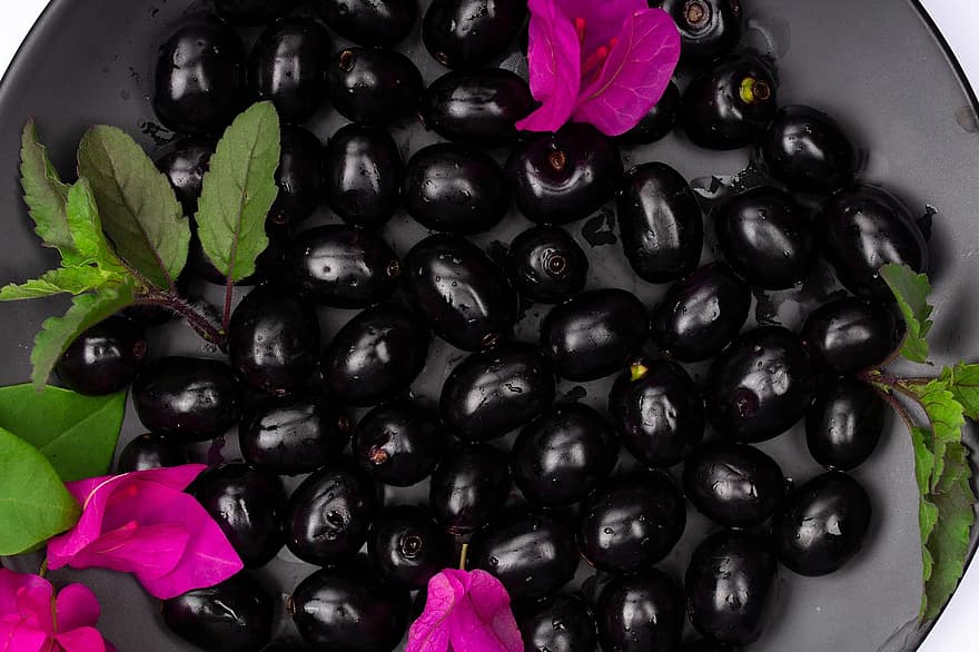 frukt, oliver, hälsosam, organisk, svarta oliver, ingrediens, näringsämne, vitamin, färsk
