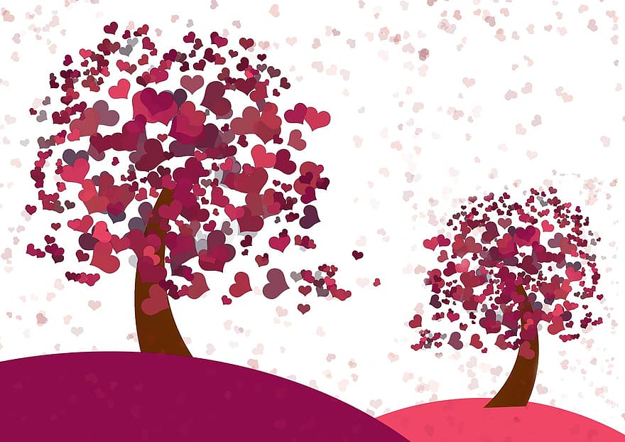 Heart, Tree, Mother's Day, Romance, Love, Romantic, Valentine's Day, Dream, Lovers, Passion, Red