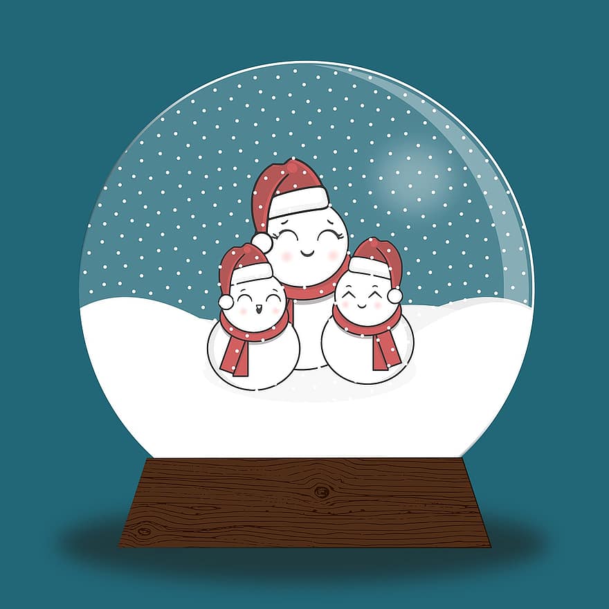 Globus de neu, Nadal