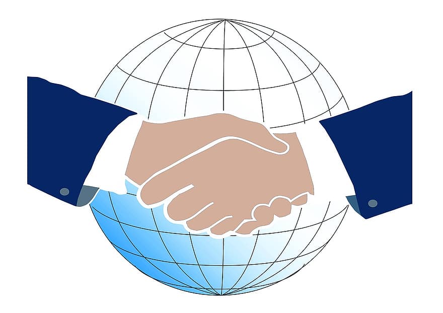 Hands, Shaking Hands, Welcome, Refugees, Globe, Ball, Meridians, Man, Woman, Abstract, Friendship