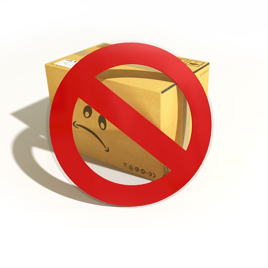 Pictogram, Package, Ban, No Packages, Package Acceptance, Icon