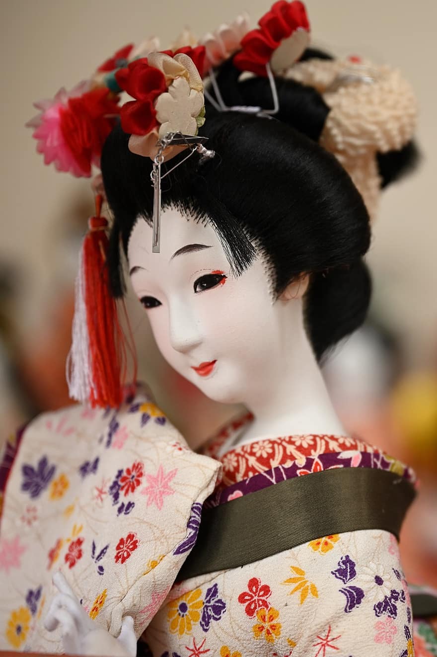일본 인형, 전통, 게이샤
