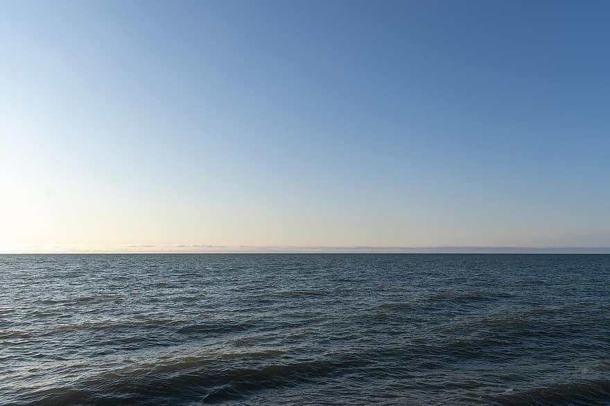 mar, cel, aigua, paisatge marí, escènic, horitzó, viatjar, a l'aire lliure