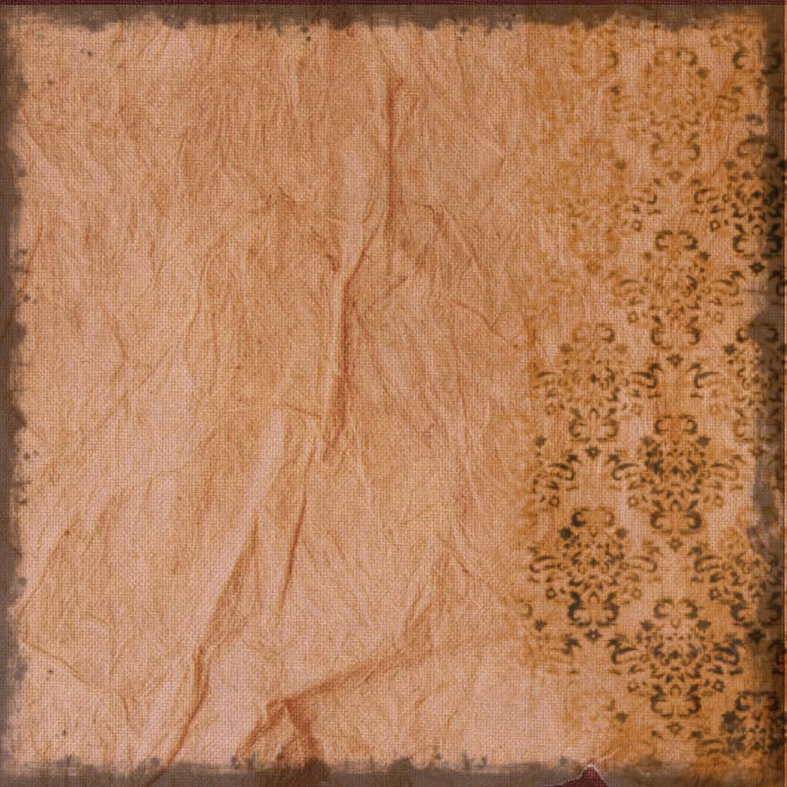 Background, Paper, Grunge, Rustic, Parchment, Old, Folded, Old Paper, Antique, Brown, Burnt