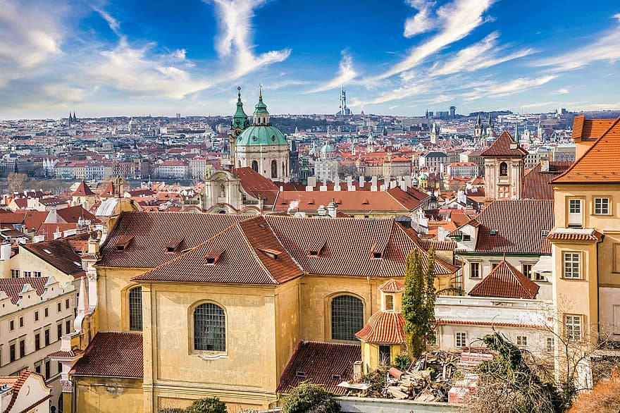 небе, фотография, снимка, пейзаж, заден план, тапети, Прага, Чехия, столица, Бохемия, туризъм