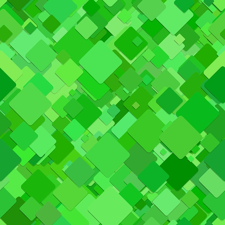 Seamless Pattern, Square, Modern, Background, Technology, Diagonal, Pattern, Green, Green Background, Random, Paper