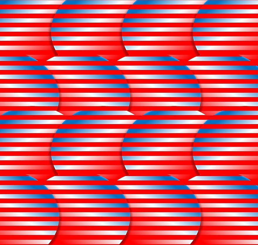 Patriotic, Red, White, Blue, Stripes, Pattern, Backdrop, Background, 3d, Gradient, Holiday