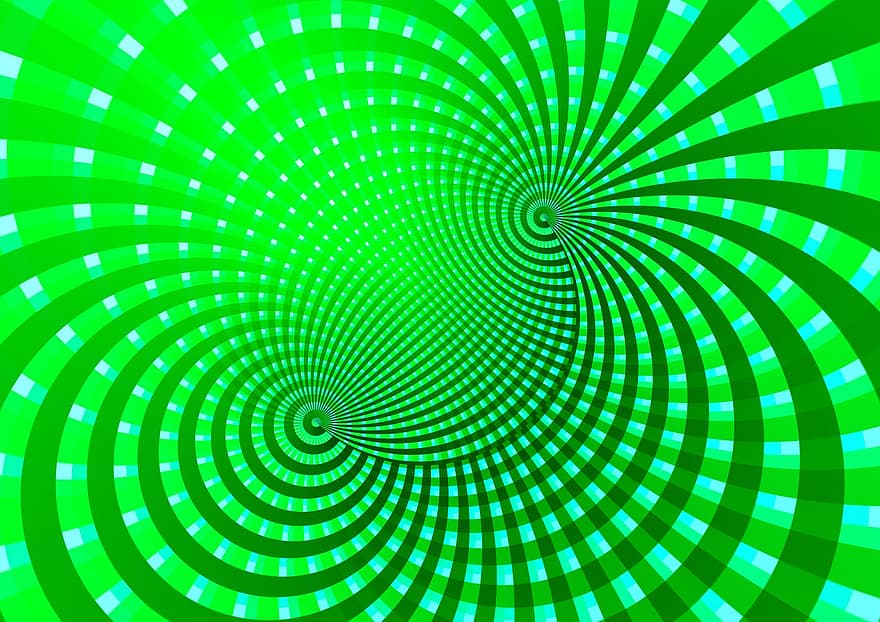磁力線、磁場、力線、センター、光、サークル、同心円、緑、バックグラウンド、配置、テクスチャ