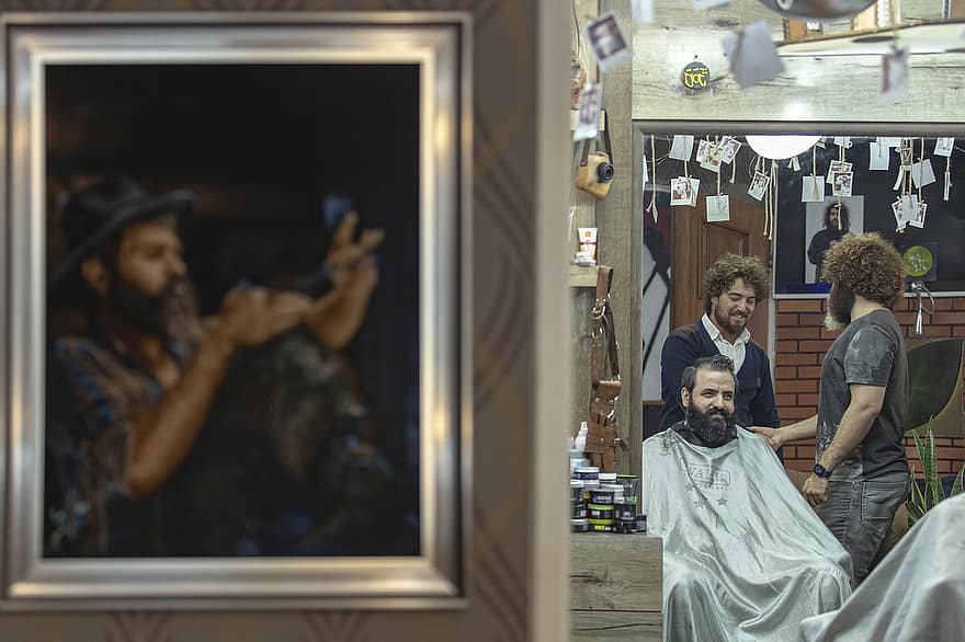 salon de coiffure, la Coupe de cheveux, coiffure, peuple iranien, peuple persan, Iran, La ville de Mashhad, styliste, Mostafa meraji, photos canon, la vie