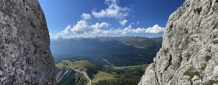 passe de kreuzberg, Itália, montanhas, natureza, Alpes, dolomites, panorama, pico