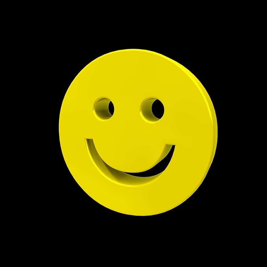 smiley, jaune, rire, marrant, émoticône, Smileys, Soleil, mignonne, effronté, logo, sourire