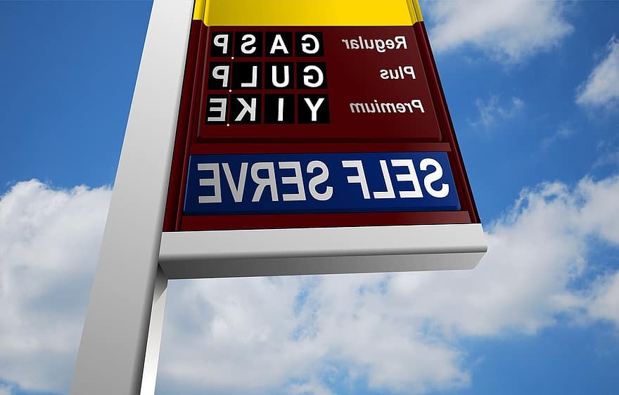 pétrole, prix, gaz, station, nouvelles, carburant, pylône, poster, la frayeur, une randonnée, coûteux