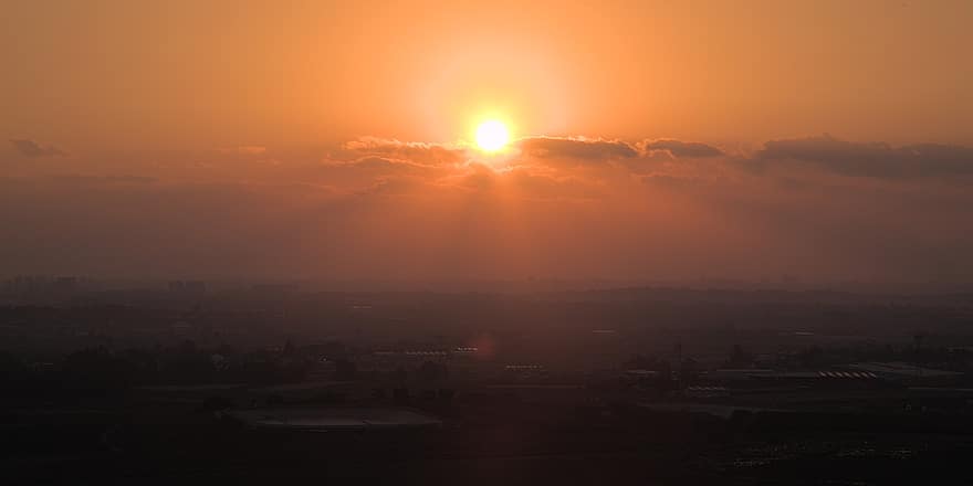 por do sol, Israel, crepúsculo