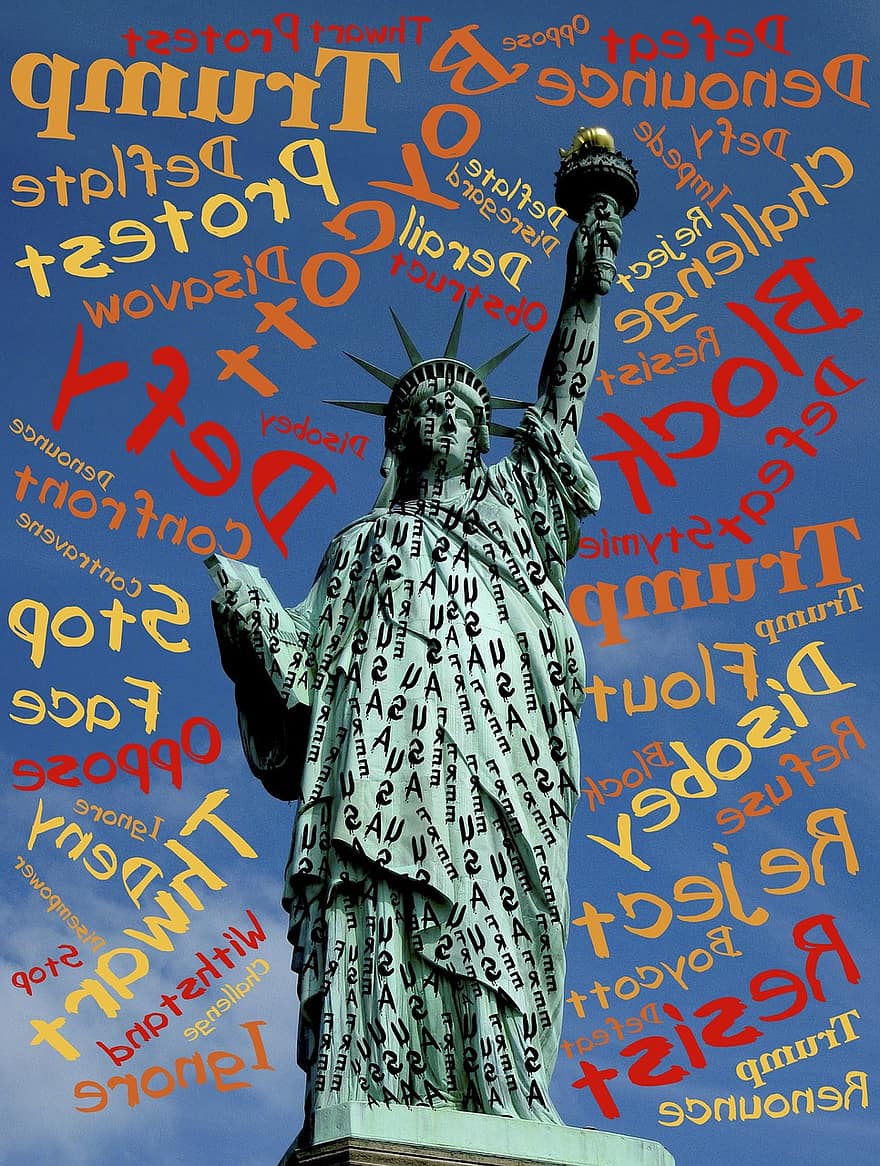 frihet, statue, trosse, stå imot, trumf, undertrykkelse, protest, blokkere, motsette, fordømme, Stoppe