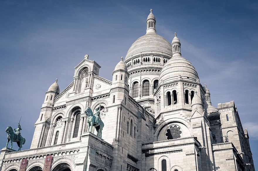 nhà thờ, xây dựng, tôn giáo, sự thánh thiện, Paris, pháp, montmartre, nhà thờ Sacre tại Coeur, phong cảnh, du lịch, Châu Âu