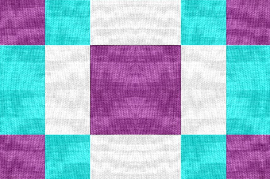 Fabric, Geometric, Aqua, Purple, White, Color Blocking, Texture, Textile, Style, Pattern, Design