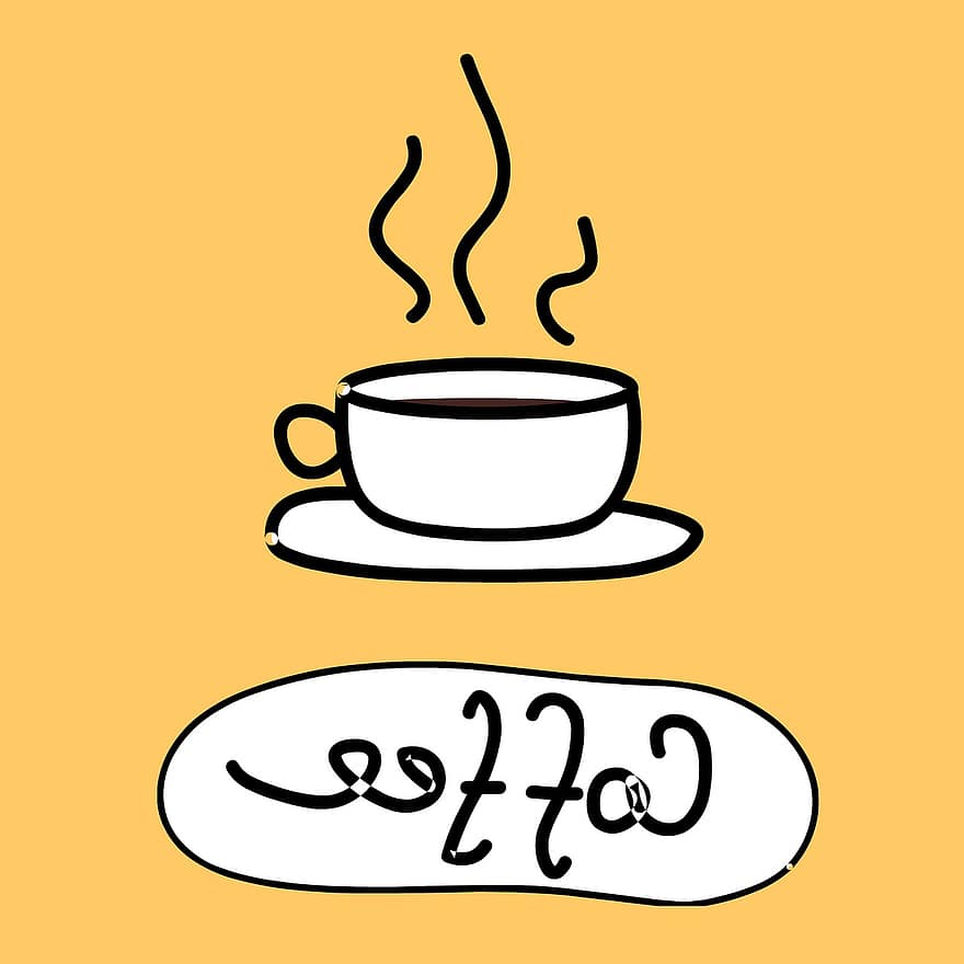 koffie, breken, icoon, symbool, kop, kantoor, cafe, drinken, cafeïne, mok, in de ochtend