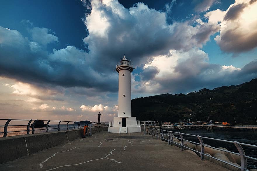 Küste, Leuchtturm, Reise, Tourismus, Hafen von Jeodong, dokdo, Korea, Natur