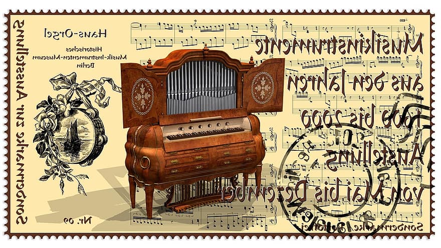 francobollo, strumento musicale