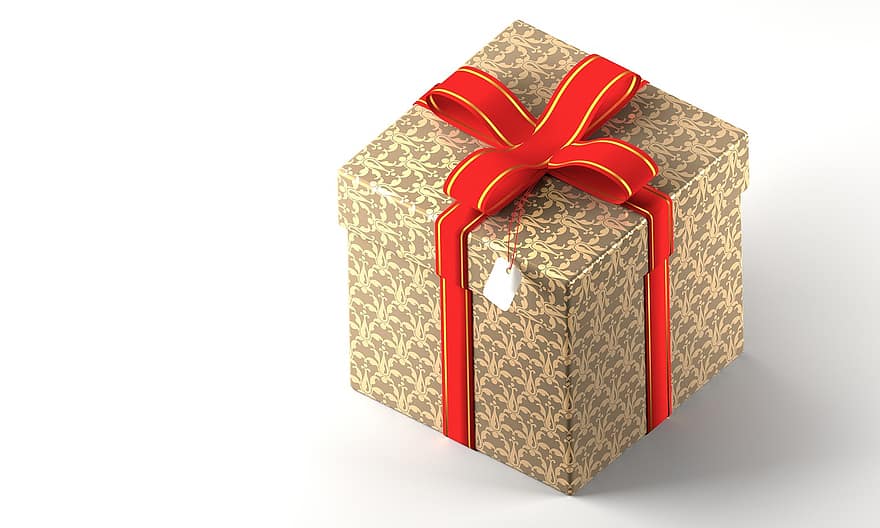 Present, Gift, Box, Holiday, Christmas, Ribbon, Celebration, Xmas, Bow, Decoration, Surprise