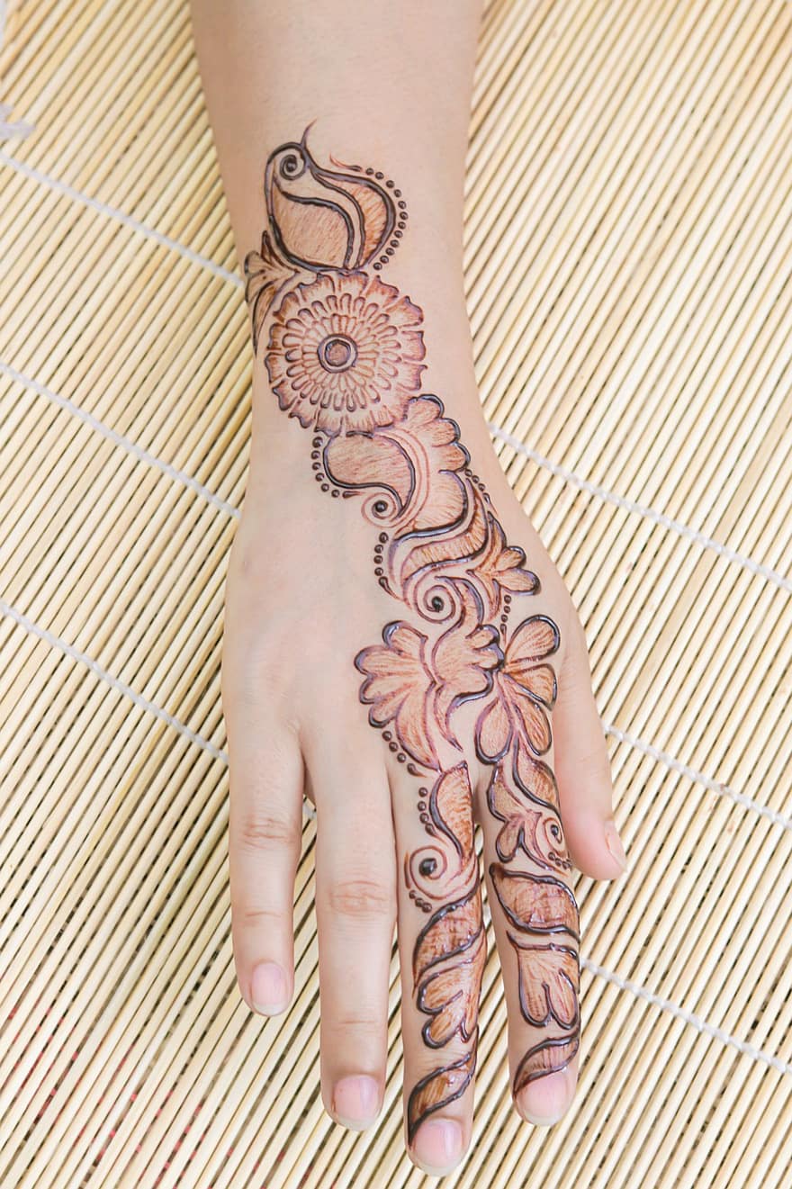 mehndi, κίννα, τατουάζ, νυφη, μόδα, σχέδιο, Πολιτισμός, mandala, ασιάτης, γάμος, θηλυκός