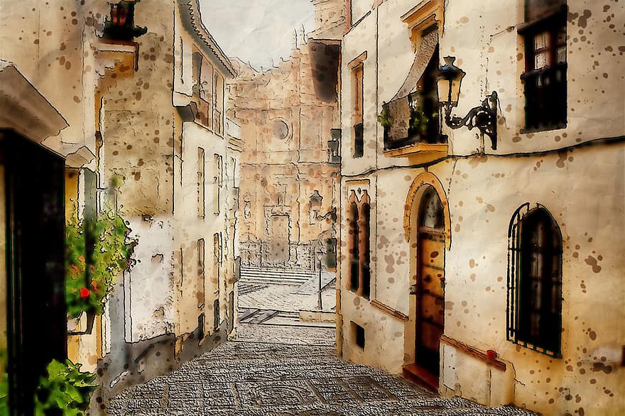 Small, Road, Street, Alley, Structure, Old, Stone, Architecture, Outdoors, Town, Tourism