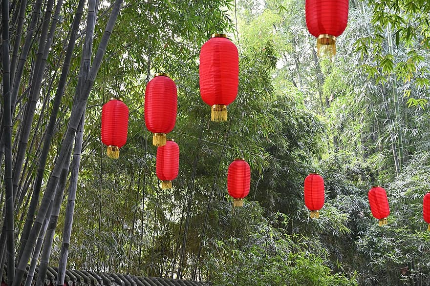 Весенний фестиваль, фонари, фонарь, культуры, праздник, китайская культура, традиционный фестиваль, украшение, китайский фонарь, осветительное оборудование, подвешивание