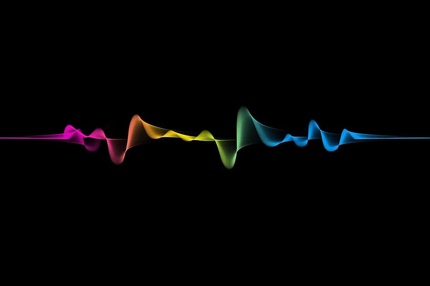 dalelių, banga, linija, širdies ritmas, pulsas, gyvenimą, dažnis, medicina, ritmas, santrauka, fonas
