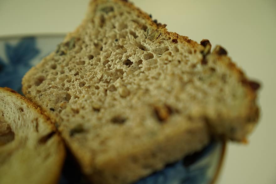 Bread, Slice, Food, Pastry, Baked, Snack, Sliced Bread, Texture Of Bread, Closeup, Bake, Fresh Bake