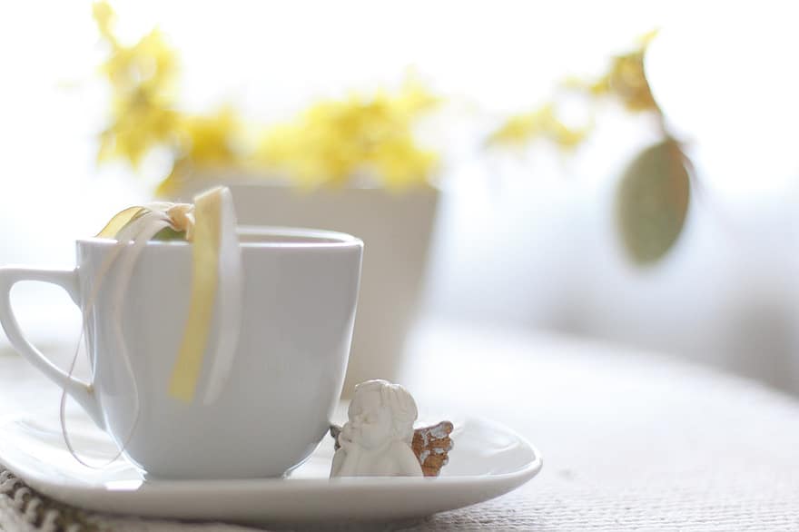 Великден, чай, кафе, закуска, питие, едър план, чаша за кафе, маса, свежест, фонове, храна
