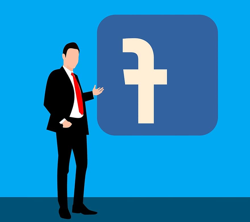 ikona na Facebooku, Media społecznościowe, logo Facebooka, ikony mediów społecznościowych, jak facebook, okładka Facebooka, reklamy na Facebooku, post na Facebooku, biznes, garnitur, pełny