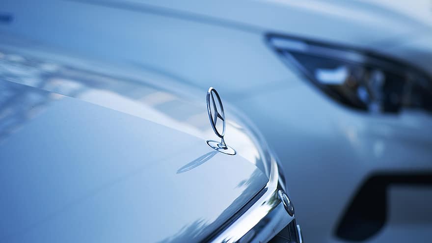auto, Mercedes Benz, logo, merk, vervoer, landvoertuig, detailopname, wijze van transport, glimmend, reflectie, chroom