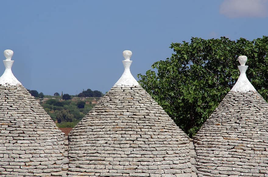 알베로 벨로, 이탈리아, 트룰리 오두막, Apulia, 건축물