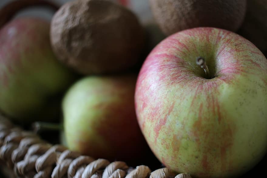 æbler, frugter, mad, sund og rask, høst, gård, frisk, organisk, natur, vitaminer, fremstille