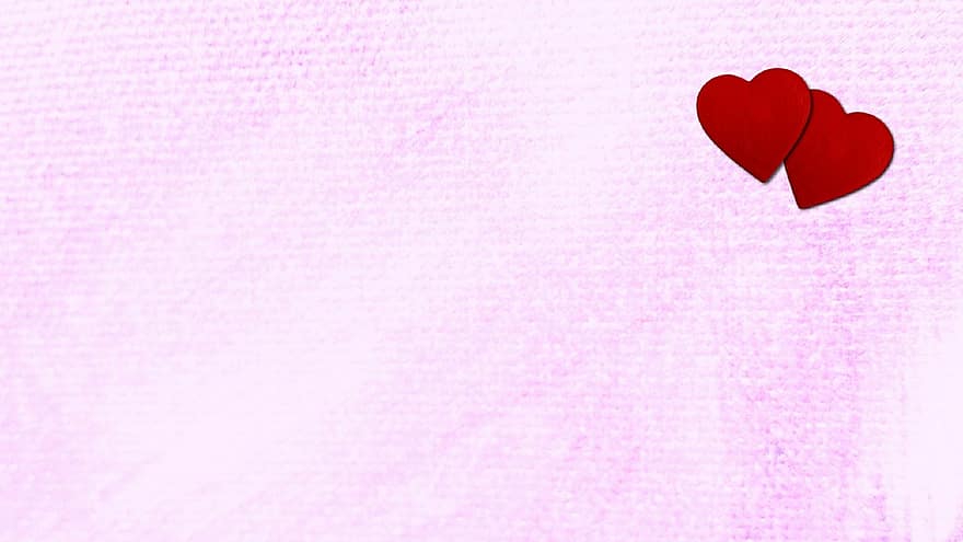 красный, сердца, два сердца, розовый, любить, Валентин, день, день отдыха, дизайн, романтик, форма